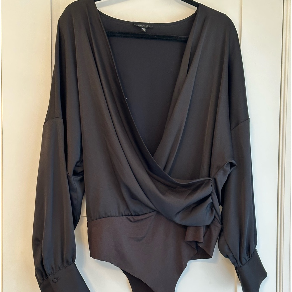 Satin body suit